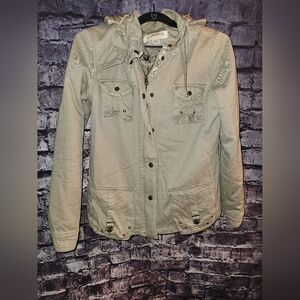 Hydraulic Tan lined Utility Jacket sz Medium